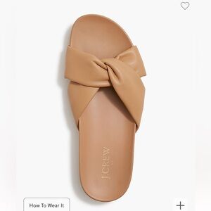 J. CREW Sandals  Cross strap pool slides NWT
